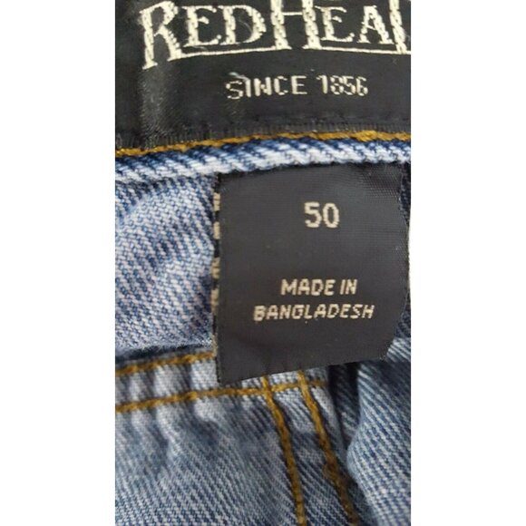 Redhead Jean Shorts Men's Blue Cotton Denim Casual Walking Tag Size 50 Fits 48 - Picture 7 of 8